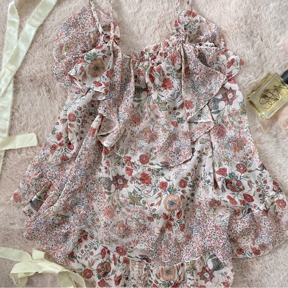 Victoria's Secret Pink Floral Babydoll Top